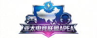 亚太电竞联盟APEA标识，融合亚洲地图与电竞符号