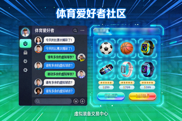 体育爱好者在线社区互动与虚拟商品交易的活跃场景