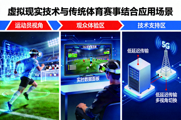 虚拟现实技术与传统体育赛事结合的应用场景示意图