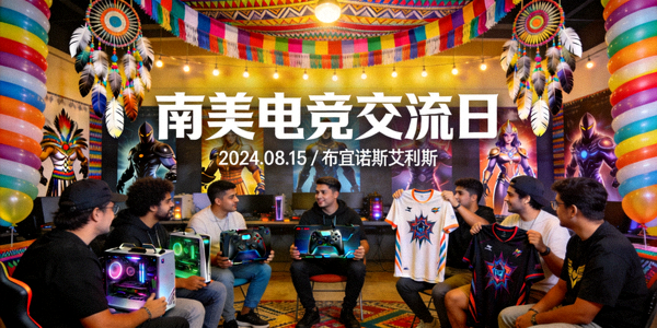 南美地区电竞社区活动，玩家线下交流互动