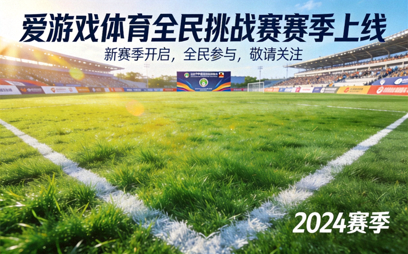 宽阔的足球场地草坪，对应爱游戏体育全民挑战赛赛季上线资讯