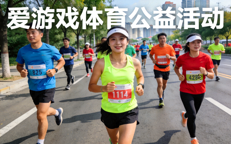 爱游戏体育公益活动新闻：参与者在城市道路上进行健康跑的场景