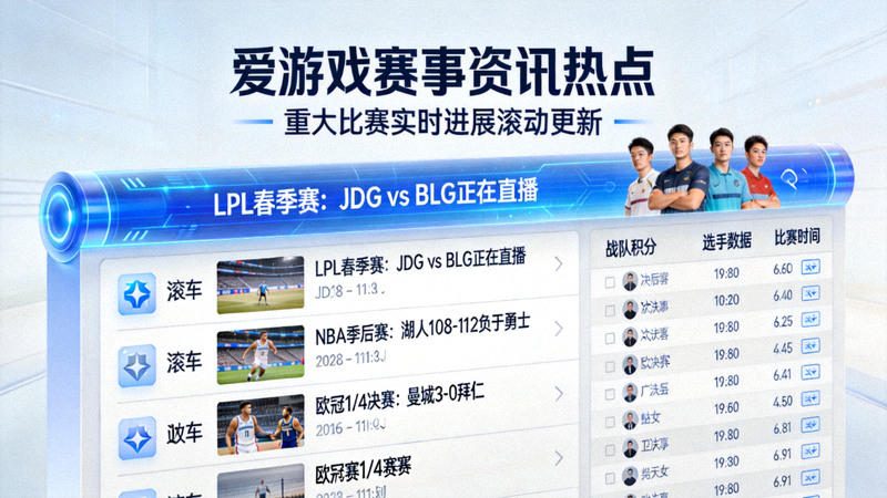 爱游戏赛事资讯热点更新页面，重大比赛实时进展滚动更新的内容展示