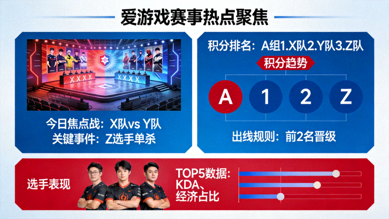 爱游戏赛事热点聚焦配图，赛场内外关键信息与积分形势分析的视觉呈现